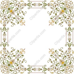 Ornate Floral Frame