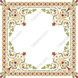Elegant Floral Decorative Frame