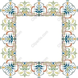 Elegant Floral Decorated Frame