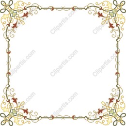 Vintage Floral Decorative Frame