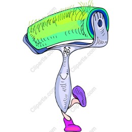 Whimsical Cartoon Paint Roller