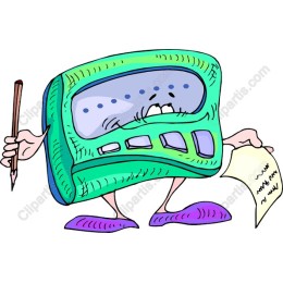 Playful Calculator Character