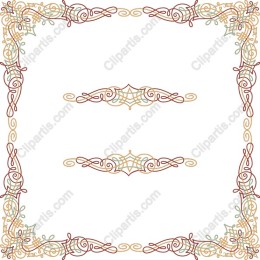 Elegant Decorative Frame in and