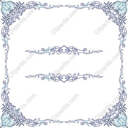 Elegantly Whimsical Frame Clipart