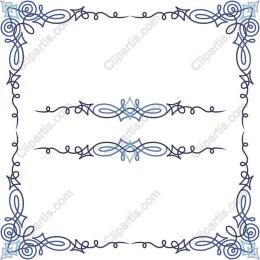 Elegant Swirling Border