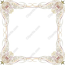 Elegant Decorative Floral Frame
