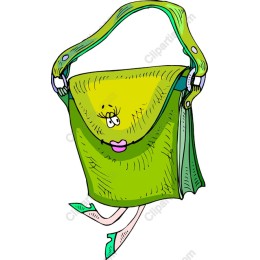 Playful Green Handbag