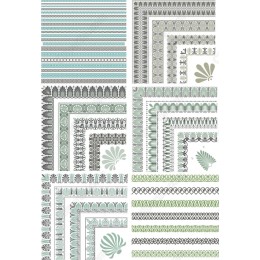 Geometric Borders and Decorative Clipart Set