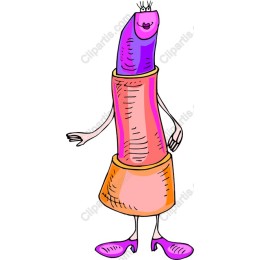 Whimsical Lipstick Character Illuminate