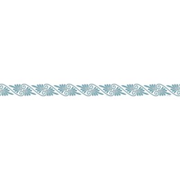 Elegant Teal Decorative Border