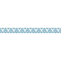 Elegant Blue Decorative Border