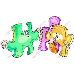 Playful Whimsical Puzzle Piece