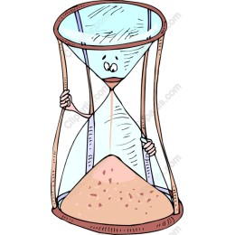 Playful Cartoon Hourglass