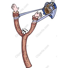 Whimsical Cartoon Slingshot