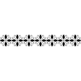 Elegant Black and White Floral Pattern