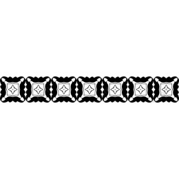 Elegant Black and White Decorative Border