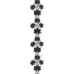 Elegant Black and White Ivy Leaves