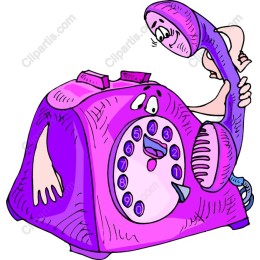 Vintage Pink Rotary Phone