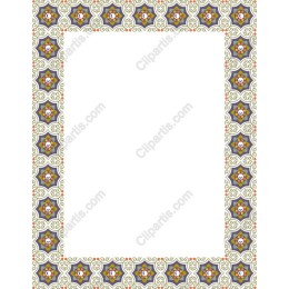Vibrant Floral Border