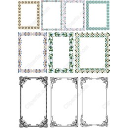 Elegant Decorative Border Frames Set