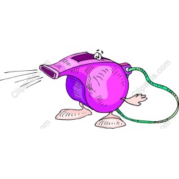Whimsical Purple Whistle