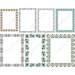 Vintage Frame Clipart Set