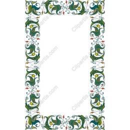 Elegant Floral Decorative Border