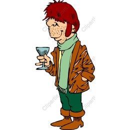 Retro Cocktail Character