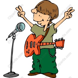 Energetic Guitarist