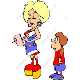 Stylish Cartoon with Fashionable Character and Child