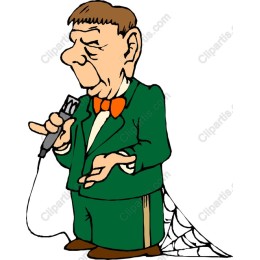 Vintage Singer in Green Suit