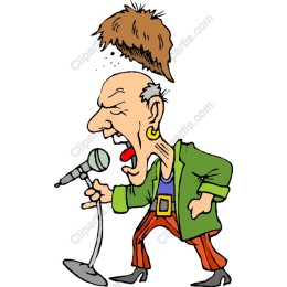Eccentric Cartoon Singer
