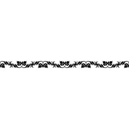 Black Floral Border