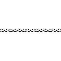 Elegant Black Floral Border