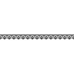 Elegant Black and White Ornamental Border