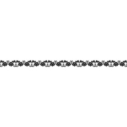 Elegant Black Floral Border