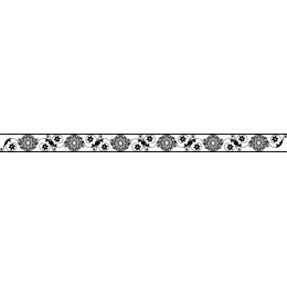 Elegant Black and White Decorative Border