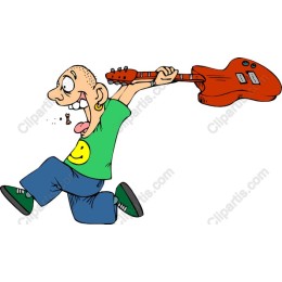 Playful Electric Guitar Character