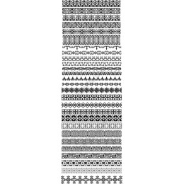 Elegant Black and White Decorative Border Collection