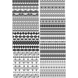 Premium Black and White Ornamental Bundle