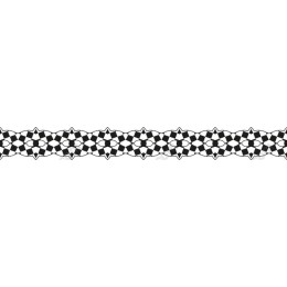 Elegant Black and White Decorative Border