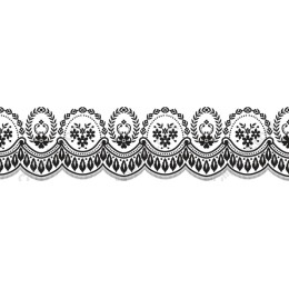 Elegant Floral Lace Border
