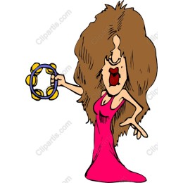 Playful Tambourine Player