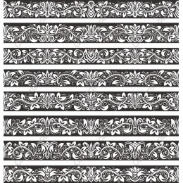 Elegant Floral Border Pattern