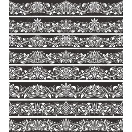 Vintage Floral Ornamental Border