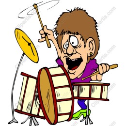 Energetic Drummer