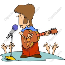 Energetic Guitarist