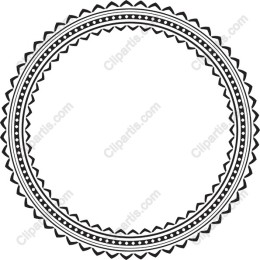 Black Decorative Circular Border