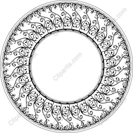 Ornate Circular Frame