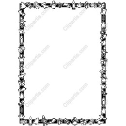 Festive Christmas Border Clipart